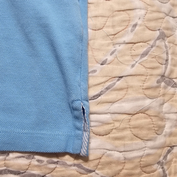 Vintage Lauren Ralph Lauren Active Polo Shirt Women’s 1X Light Blue White Collar - Picture 8 of 13